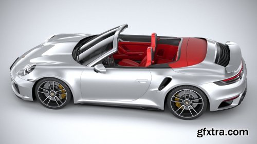 Porsche 911 Turbo S Cabrio 2021 3D Model