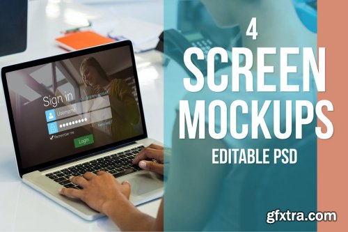 Laptop Screen Mockup Set