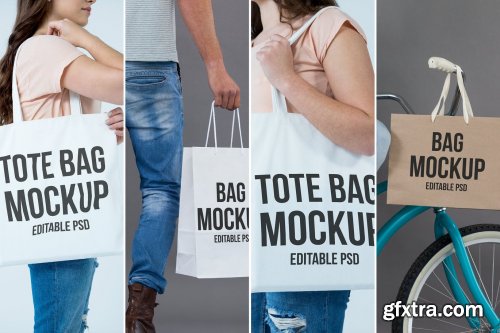 Tote Bag Mockup Set