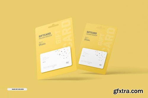 Gift Card Mockup With Card Holder