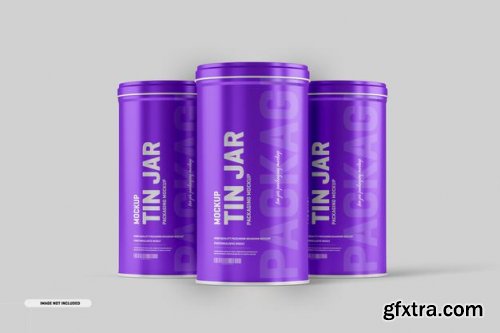 Tin Jar Packaging Mockup 