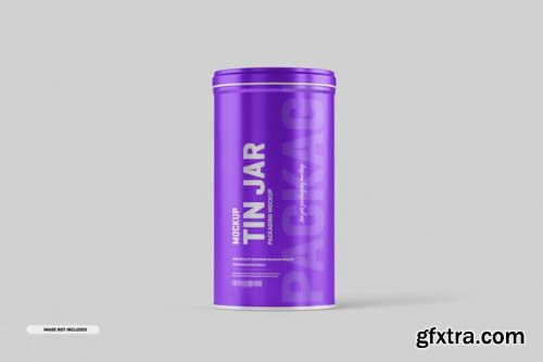 Tin Jar Packaging Mockup 