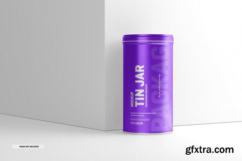 Tin Jar Packaging Mockup 