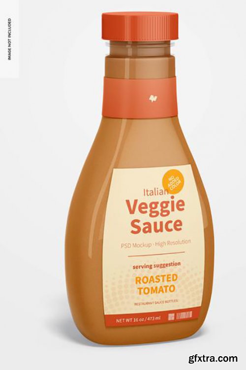 16 oz italian veggie sauce bottles mockup