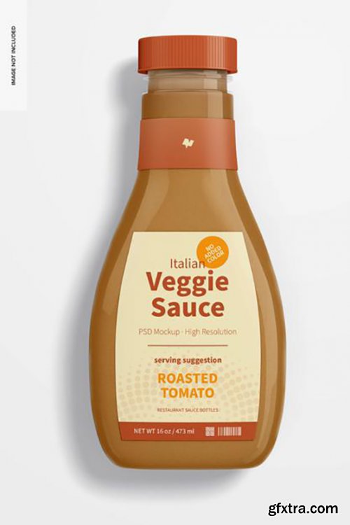 16 oz italian veggie sauce bottles mockup