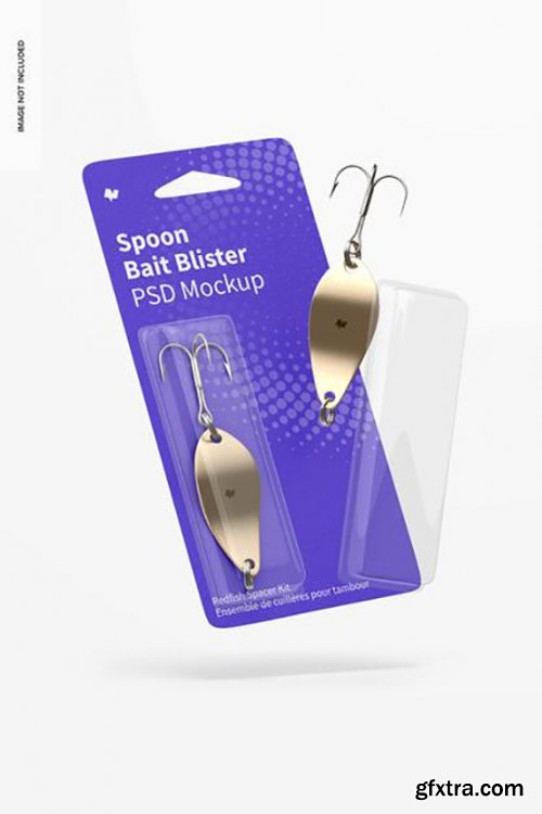 Spoon bait blisters mockup