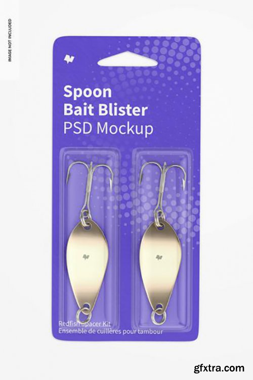 Spoon bait blisters mockup