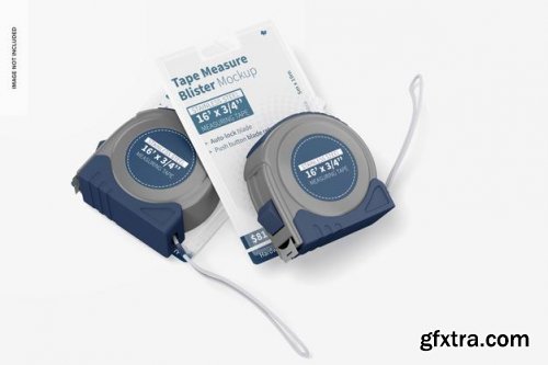 Tape measure blisters mockup