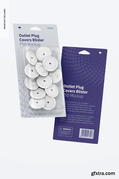 Outlet plug covers blister mockup