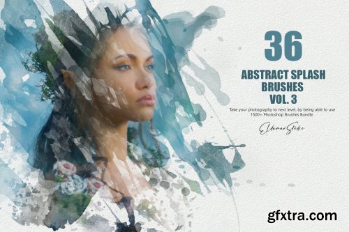 36 Abstract Splash Brushes - Vol. 3