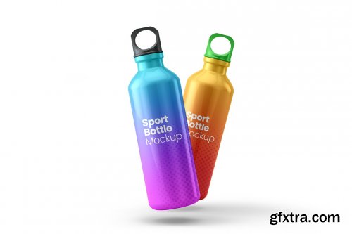 CreativeMarket - Sport Bottle Mockup - 5 views 6250378