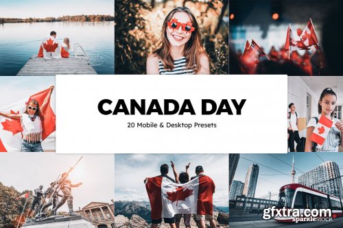 CreativeMarket - 20 Canada Day Lightroom Presets & LUTs 6238027