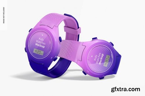 Kids watches mockup