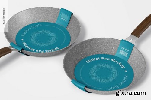  Skillet pans mockup