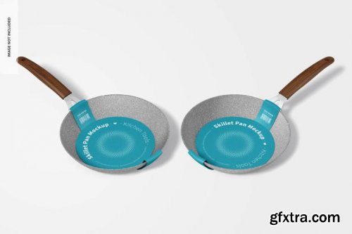  Skillet pans mockup