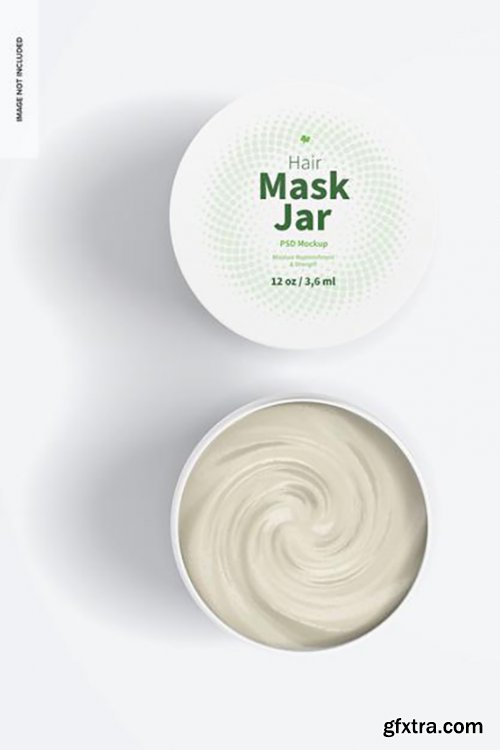 Hair mask jar mockup