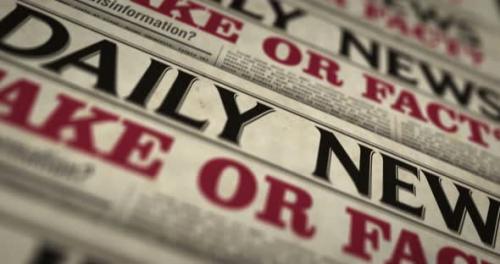 Videohive - Fake on fact news, disinformation and information newspaper printing press - 32916187 - 32916187