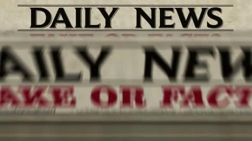 Videohive - Fake on fact news, disinformation and information newspaper printing press - 32916188 - 32916188