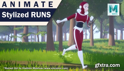 Animate an Anime Inspired, Stylized Female Run Animation in Autodesk Maya