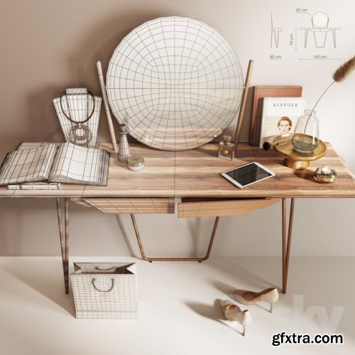 C oseno dressing table 3d model