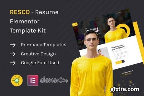 ThemeForest - Resco v1.0.0 - Resume Elementor Template Kit - 32879788