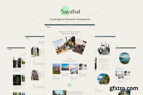 ThemeForest - Sayahat v1.0.0 - Travel Agency Elementor Template kit - 32874657