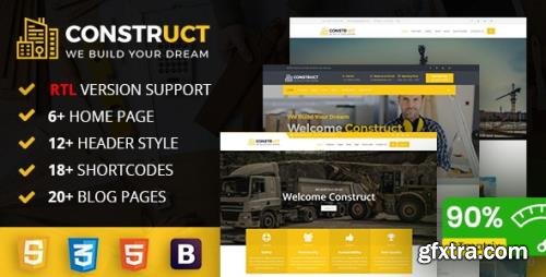 ThemeForest - Construct v1.0 - Construction, Building & Maintenance Business Template (Update: 8 April 20) - 20913350