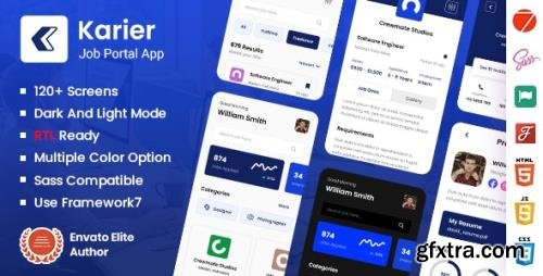 ThemeForest - Karier v1.0 - Job Portal Mobile App Framework7 PWA Template - 32229534