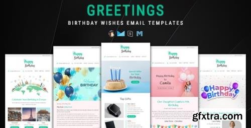 ThemeForest - Greetings v1.0 - Birthday Wishes Email Templates Bundle - 32720427