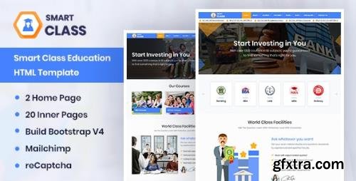 ThemeForest - SmartClass v1.0 - Education Agency Coaching & Tuition HTML Template (Update 10 April 20) - 24195465