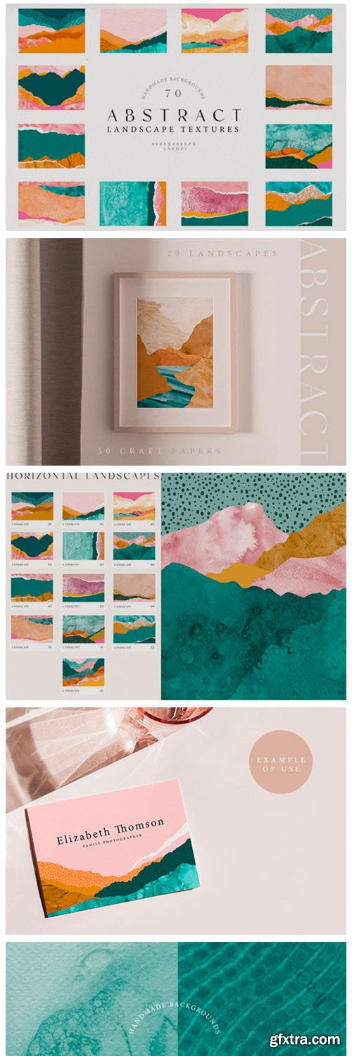 Abstract Landscape Watercolor Papers 9645484