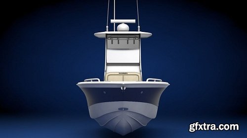 Everglades 273 Sport Fishing Boat VR / AR / low-poly 3d model