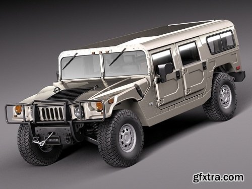 Hummer H1 Wagon 1992 2006 Civil 3D Model