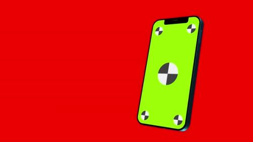 Videohive - smartphone without background with green screen for tracking and keying - 32930681 - 32930681