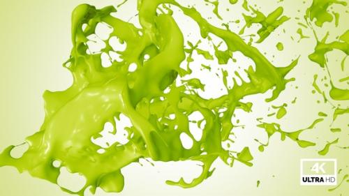 Videohive - Splash Of Kiwi Fruit Juice V4 - 32930730 - 32930730