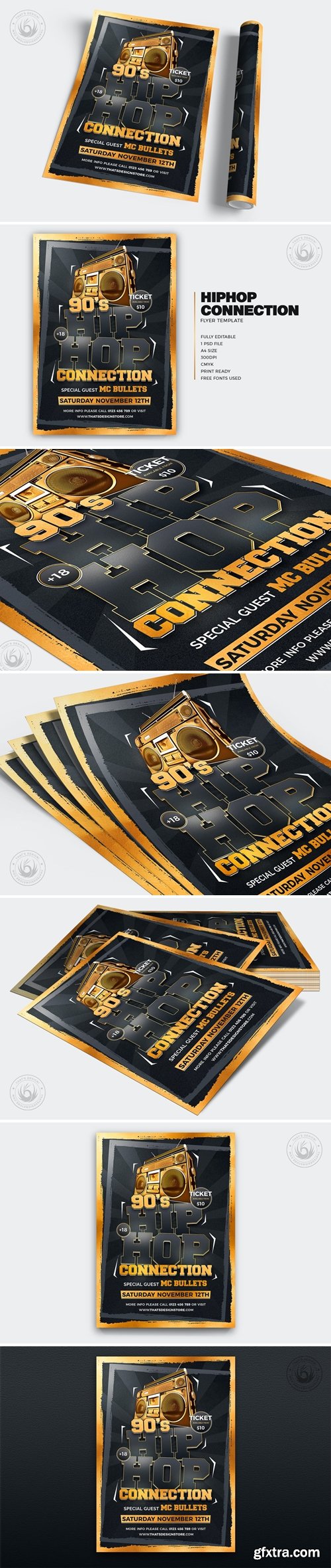 HipHop Connection Flyer Template V2