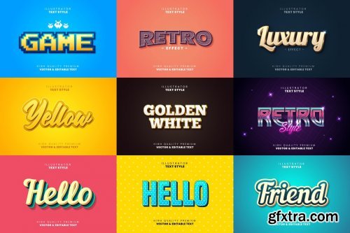 CreativeMarket - Editable text effects - Illustrator 4699063