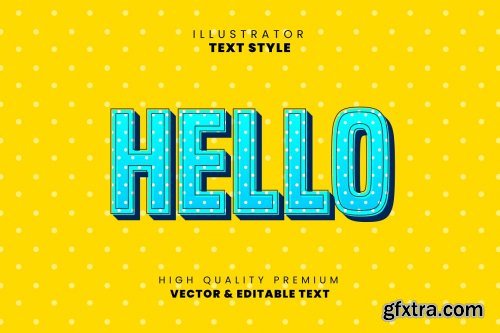 CreativeMarket - Editable text effects - Illustrator 4699063