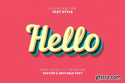 CreativeMarket - Editable text effects - Illustrator 4699063