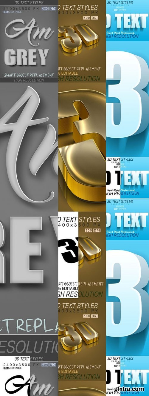 GraphicRiver - 30 Bundle 3D Text Mix 21_7_20 27809999