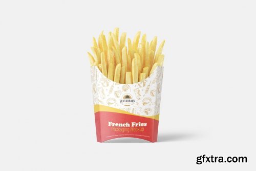 CreativeMarket - French Fries Packaging Mockup 5025126