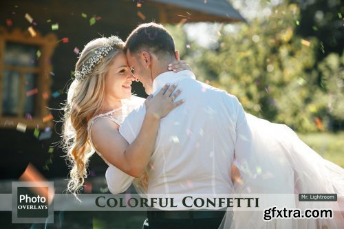 CreativeMarket - 64 Colorful Confetti Overlays 5031612