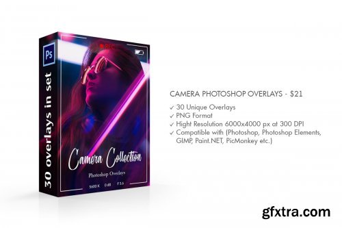 CreativeMarket - Camera Photoshop Overlays 4723761