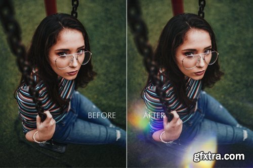 CreativeMarket - Prism Light Leak Overlays 4970505