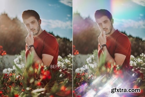 CreativeMarket - Prism Light Leak Overlays 4970505