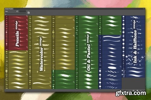 CreativeMarket - RM Artist\'s Brushes (for 300 DPI) 4677776