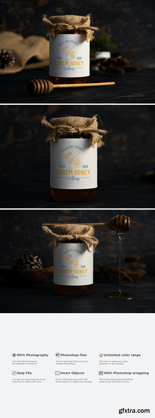 Honey Jar Mockup