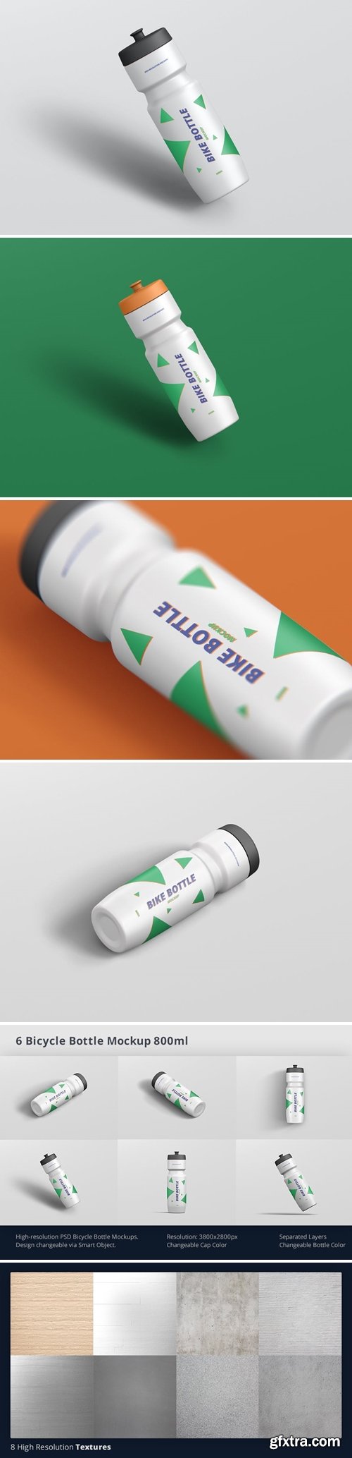 Bicycle Bottle Mockup 800ml