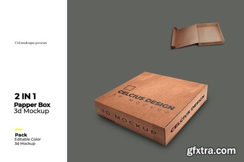 Paper Box 02 3D Mock Up