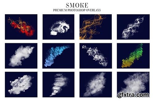 CreativeMarket - Smoke Overlays Photoshop 4940712